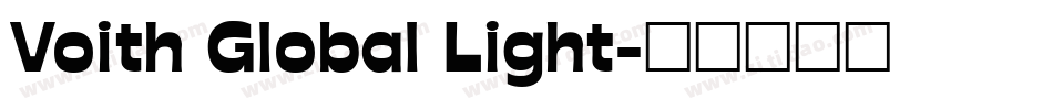 Voith Global Light字体转换